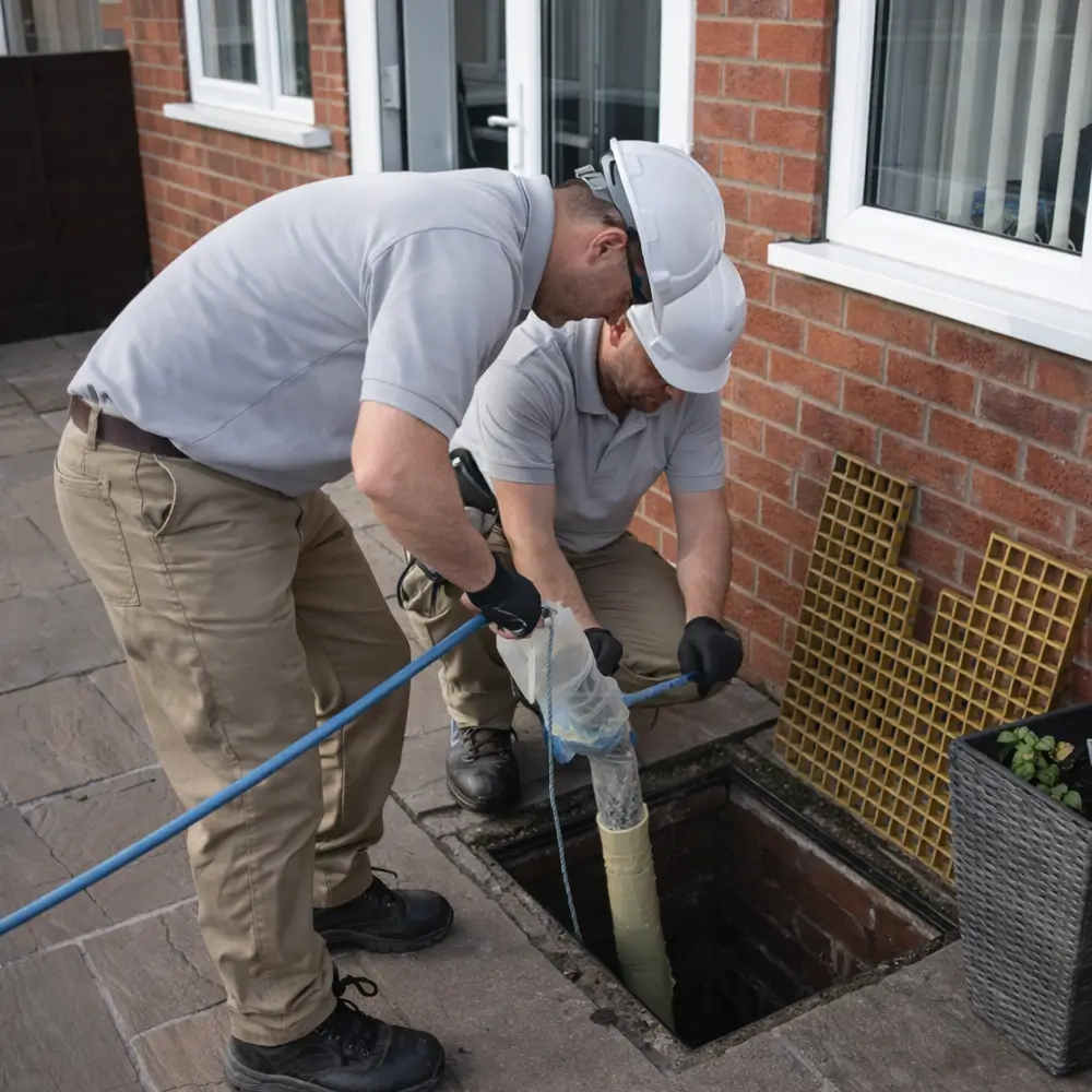 Blocked drain repair service in Caterham